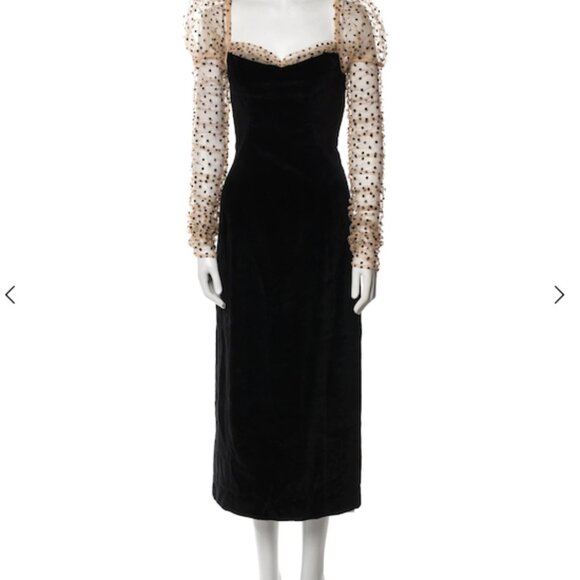Doen black velvet dress size S - Picture 1 of 3